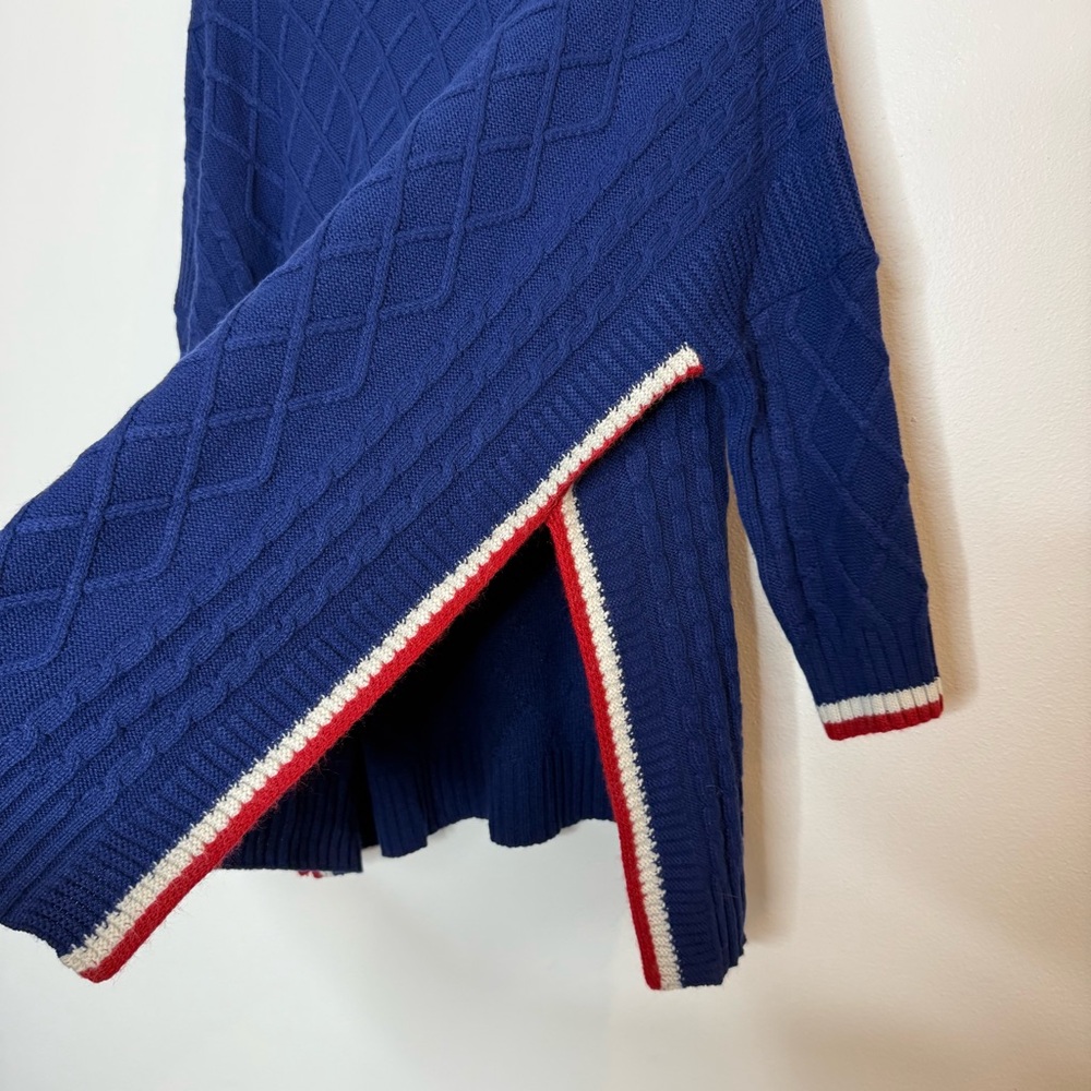 Mersea The Sailor Sweater with Tipping Navy and Red Nautical Stripe Coastal - Picture 7 of 8